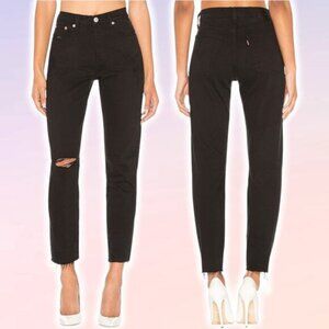 LEVI'S Premium Wedgie Icon Jean Sz 24 Black Desert